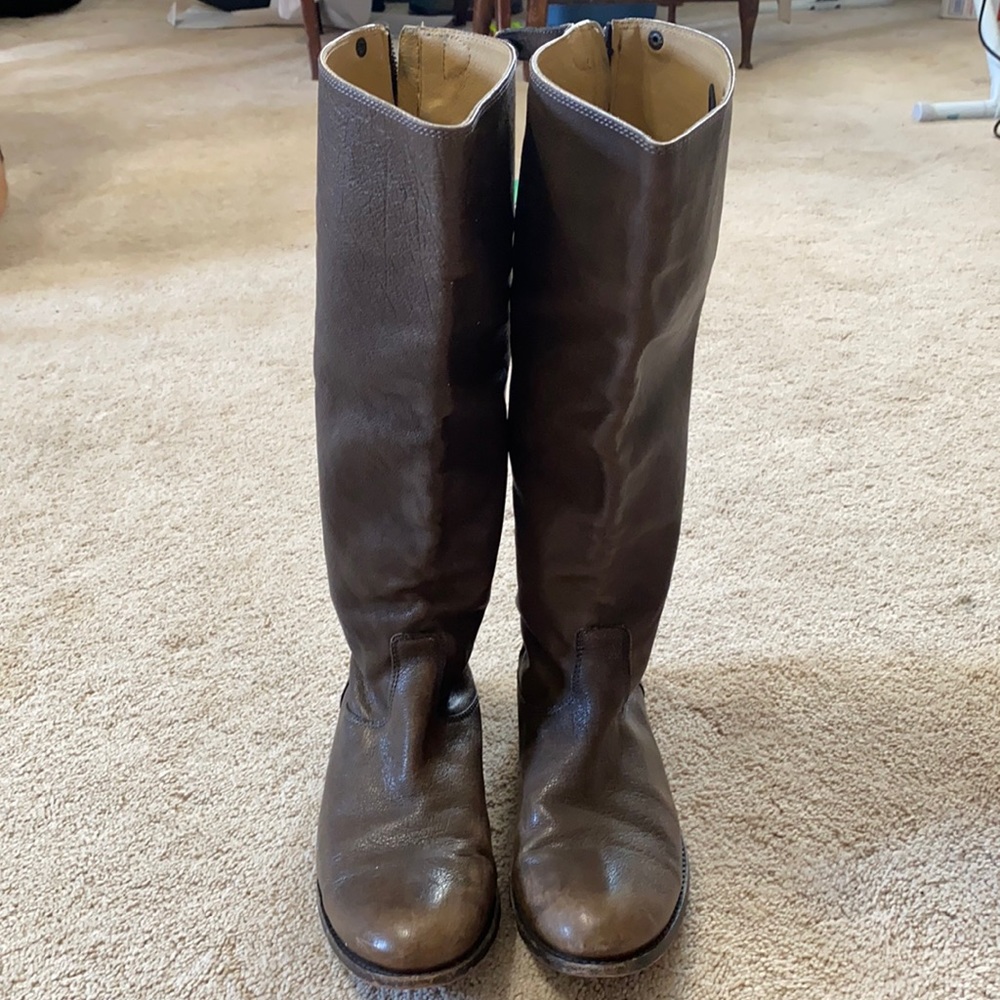Frye Melissa back zip boots